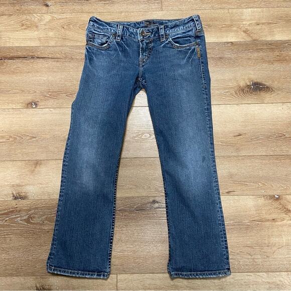 Silver Santorini Cropped Jeans Size 29 - Picture 1 of 8